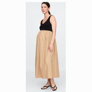 NEW WITH TAGS GAP Maternity Mixed Media Maxi Dress